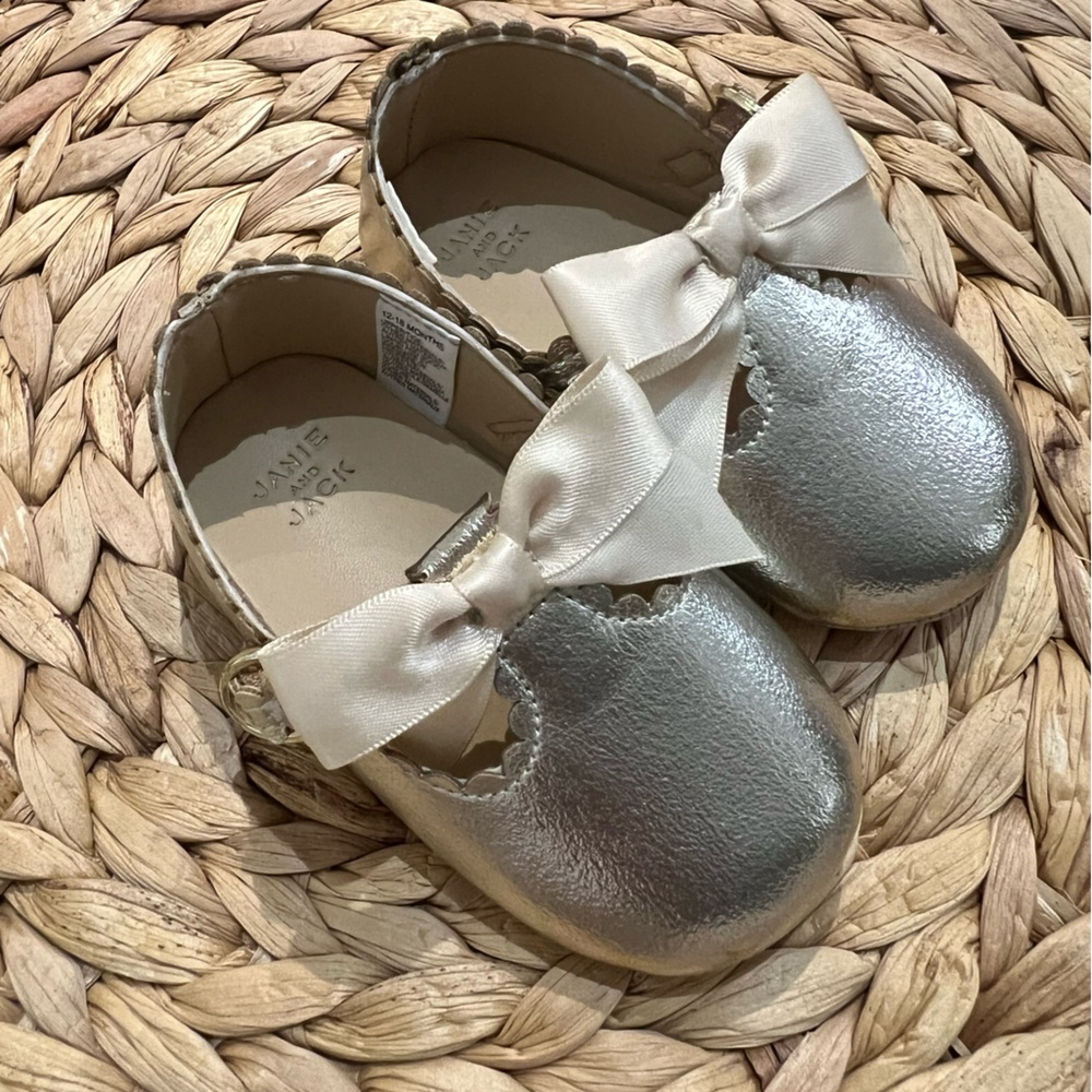 Janie and Jack Golf Baby Shoes with Bow